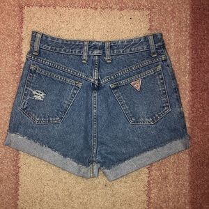 Vintage Guess high wasted denim shorts